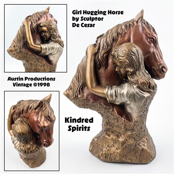 AUSTIN PROD. KINDRED SPIRITS HORSE SCULPTURE ART