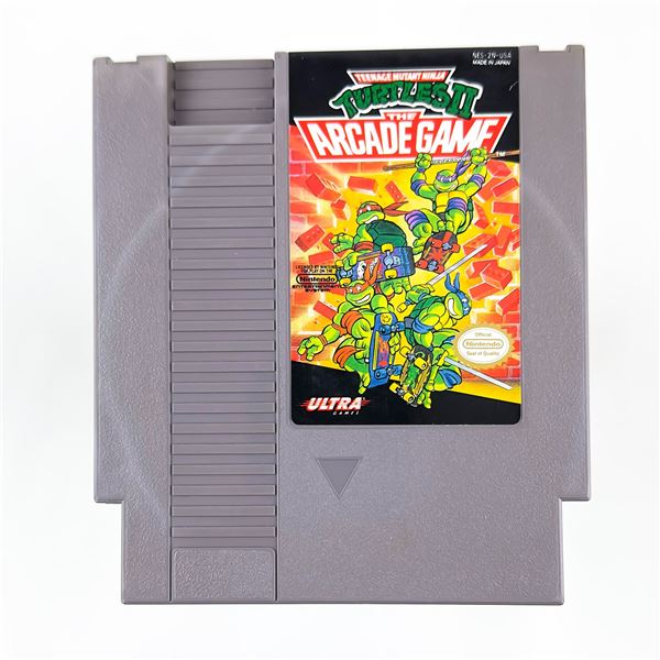 TMNT II THE ARCADE GAME NINTENDO NES CARTRIDGE