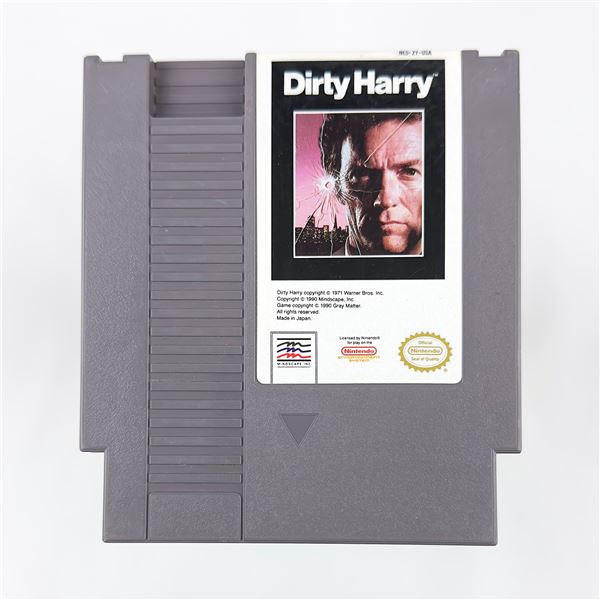 DIRTY HARRY NINTENDO NES SYSTEM GAME CARTRIDGE
