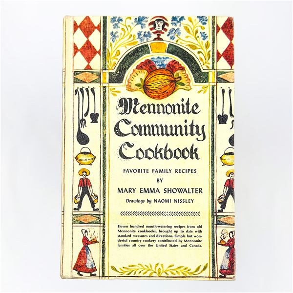 MENNONITE COMMUNITY COOKBOOK VINTAGE BOOK