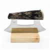 Image 2 : VINTAGE ALASKAN ULU KNIFE WITH DISPLAY STAND