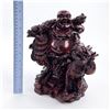 Image 13 : LAUGHING BUDDHA STATUE WITH DRAGON LINXIN