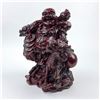 Image 2 : LAUGHING BUDDHA STATUE WITH DRAGON LINXIN