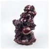 Image 3 : LAUGHING BUDDHA STATUE WITH DRAGON LINXIN