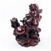 Image 4 : LAUGHING BUDDHA STATUE WITH DRAGON LINXIN
