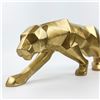 Image 2 : GEOMETRIC LEOPARD PANTHER STATUE SCULPTURE