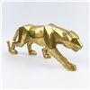 Image 4 : GEOMETRIC LEOPARD PANTHER STATUE SCULPTURE