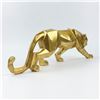 Image 6 : GEOMETRIC LEOPARD PANTHER STATUE SCULPTURE