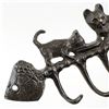 Image 2 : CAST IRON CATS ON FISHBONE WALL HOOK KEY RACK