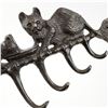 Image 3 : CAST IRON CATS ON FISHBONE WALL HOOK KEY RACK