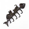Image 4 : CAST IRON CATS ON FISHBONE WALL HOOK KEY RACK