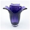 Image 2 : MURANO STYLE STUDIO ART GLASS HANDKERCHIEF VASE