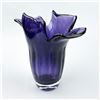 Image 3 : MURANO STYLE STUDIO ART GLASS HANDKERCHIEF VASE
