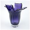 Image 7 : MURANO STYLE STUDIO ART GLASS HANDKERCHIEF VASE