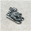 Image 1 : VINTAGE RAWCLIFFE PEWTER RABBIT ON SLED PENDANT
