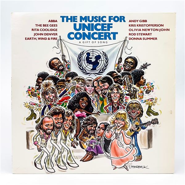 THE MUSIC FOR UNICEF CONCERT VINYL LP RECORD