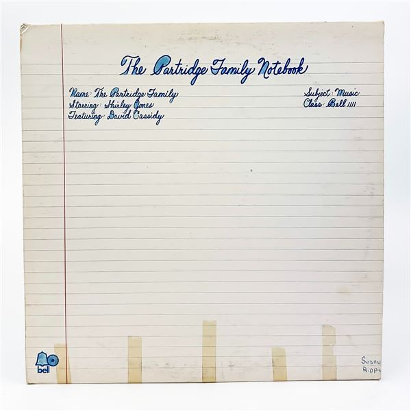 THE PARTRIDGE FAMILY NOTEBOOK VINYL LP RECORD