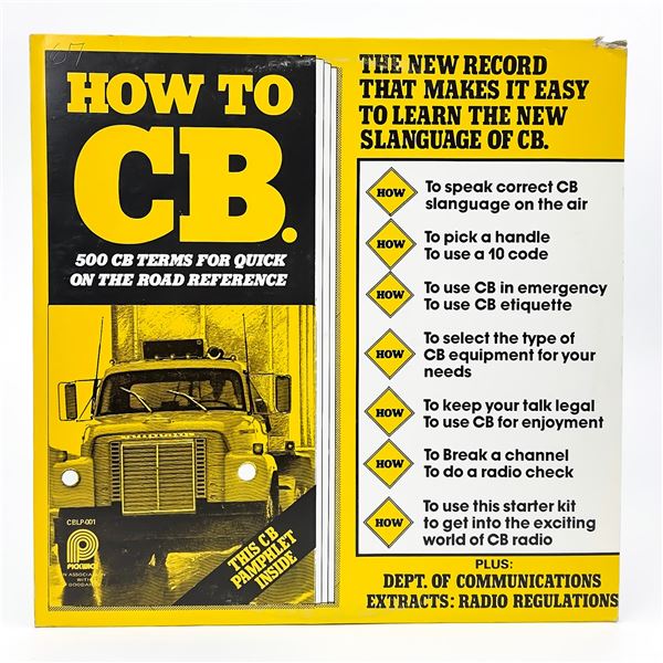 HOW TO CB VINYL LP RECORD ALBUM - CB RADIO LINGO