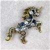 Image 1 : VINTAGE COSTUME JEWELRY UNICORN BROOCH PIN