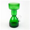Image 3 : JAPANESE BEST ART GLASS GREEN CHALICE VASE - 1970’S