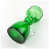 Image 5 : JAPANESE BEST ART GLASS GREEN CHALICE VASE - 1970’S