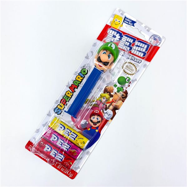 LUIGI SUPER MARIO NINTENDO PEZ CANDY DISPENSER