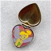 Image 3 : VINTAGE DISNEY TINKER BELL HEART HINGED LOCKET PIN