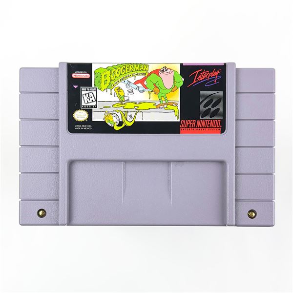 BOOGERMAN SUPER NINTENDO GAME CARTRIDGE