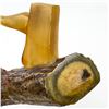 Image 9 : MINI HAND CARVED ANTLER AXE AND LOG SCULPTURE