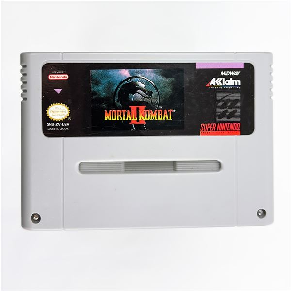 MORTAL KOMBAT II SUPER NINTENDO GAME CARTRIDGE