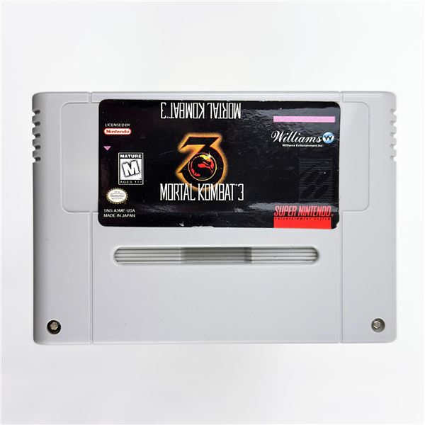 MORTAL KOMBAT 3 SUPER NINTENDO GAME CARTRIDGE