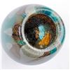 Image 3 : VINTAGE MDINA TIGER PATTERN STUDIO ART GLASS VASE