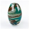 Image 6 : VINTAGE MDINA TIGER PATTERN STUDIO ART GLASS VASE