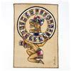 Image 2 : MAYAN CALENDAR HAND PAINTED MEXICAN FOLK ART