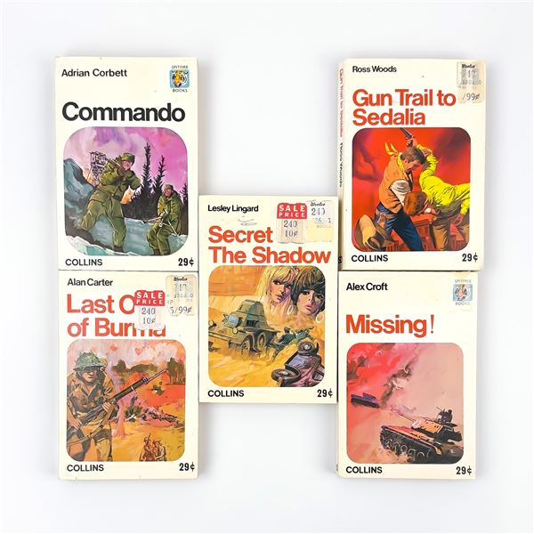 VINTAGE COLLINS SPITFIRE ADVENTURE BOOK LOT - 1967
