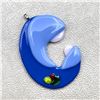 Image 1 : ARTISAN FUSED GLASS MOTHER AND CHILD PENDANT