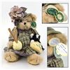 Image 1 : BEARINGTON COLLECTION KNITTER & PEARL PLUSH BEAR