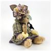 Image 3 : BEARINGTON COLLECTION KNITTER & PEARL PLUSH BEAR