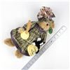Image 9 : BEARINGTON COLLECTION KNITTER & PEARL PLUSH BEAR
