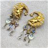 Image 3 : VINTAGE KIRKS FOLLY CELESTIAL CHERUB EARRINGS