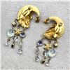 Image 6 : VINTAGE KIRKS FOLLY CELESTIAL CHERUB EARRINGS