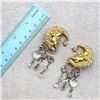 Image 8 : VINTAGE KIRKS FOLLY CELESTIAL CHERUB EARRINGS