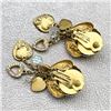 Image 4 : VINTAGE KIRKS FOLLY CHERUB HEART DANGLE EARRINGS