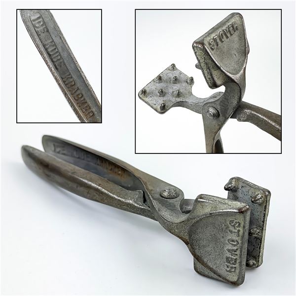 VINTAGE STOVER ICE KUBE KRACKER CAST IRON TOOL