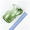 Image 12 : GREEN HAND BLOWN ART GLASS PITCHER WITH HANDLE