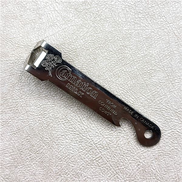 VTG CARNATION MILK ADVERTISING CAN OPENER TAP
