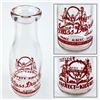Image 1 : VINTAGE GLASS DAIRIES ADVERTISING MILK BOTTLE