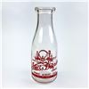 Image 2 : VINTAGE GLASS DAIRIES ADVERTISING MILK BOTTLE
