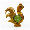 Image 6 : VINTAGE HAND CRAFTED WOODEN ROOSTER FIGURINE