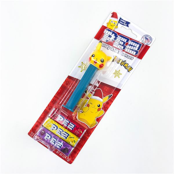 PIKACHU POKEMON CHRISTMAS PEZ CANDY DISPENSER